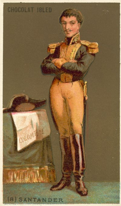 Francisco de Paula Santander, kolumbianischer Soldat und Politiker von French School